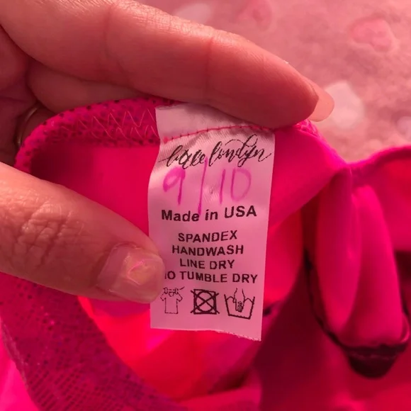 Little Londyn Pink Checkered Dance Competition Costume - Picture 4 of 4